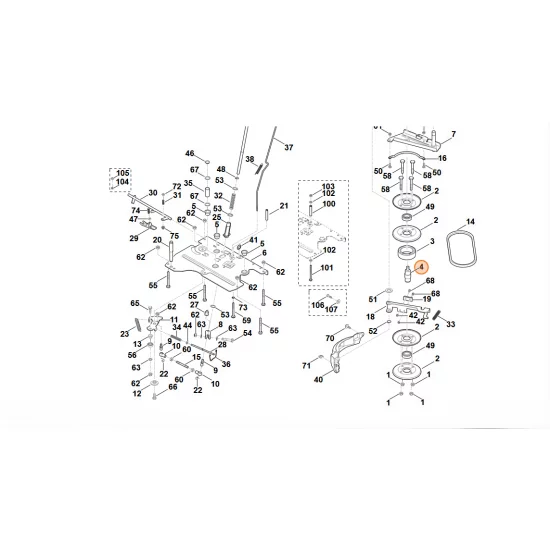 STIHL  sworzeń łożyska 6170 162 2200
